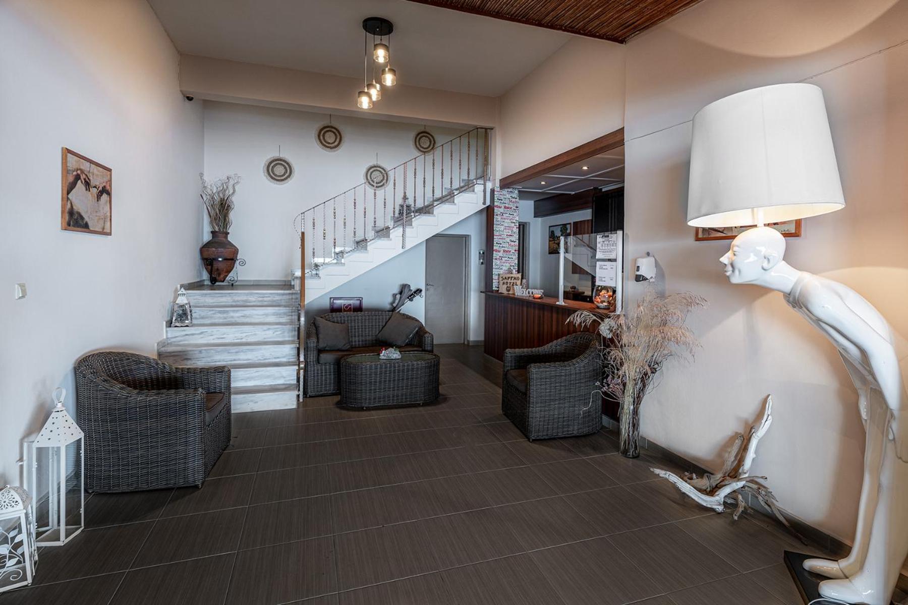Sappho Hotel Skála Eresoú Esterno foto