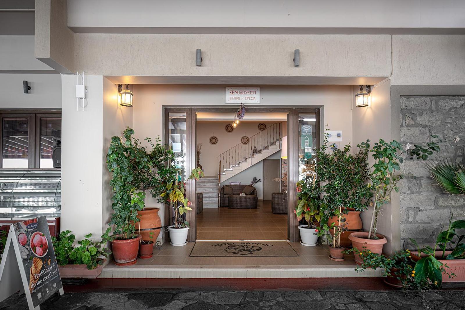 Sappho Hotel Skála Eresoú Esterno foto