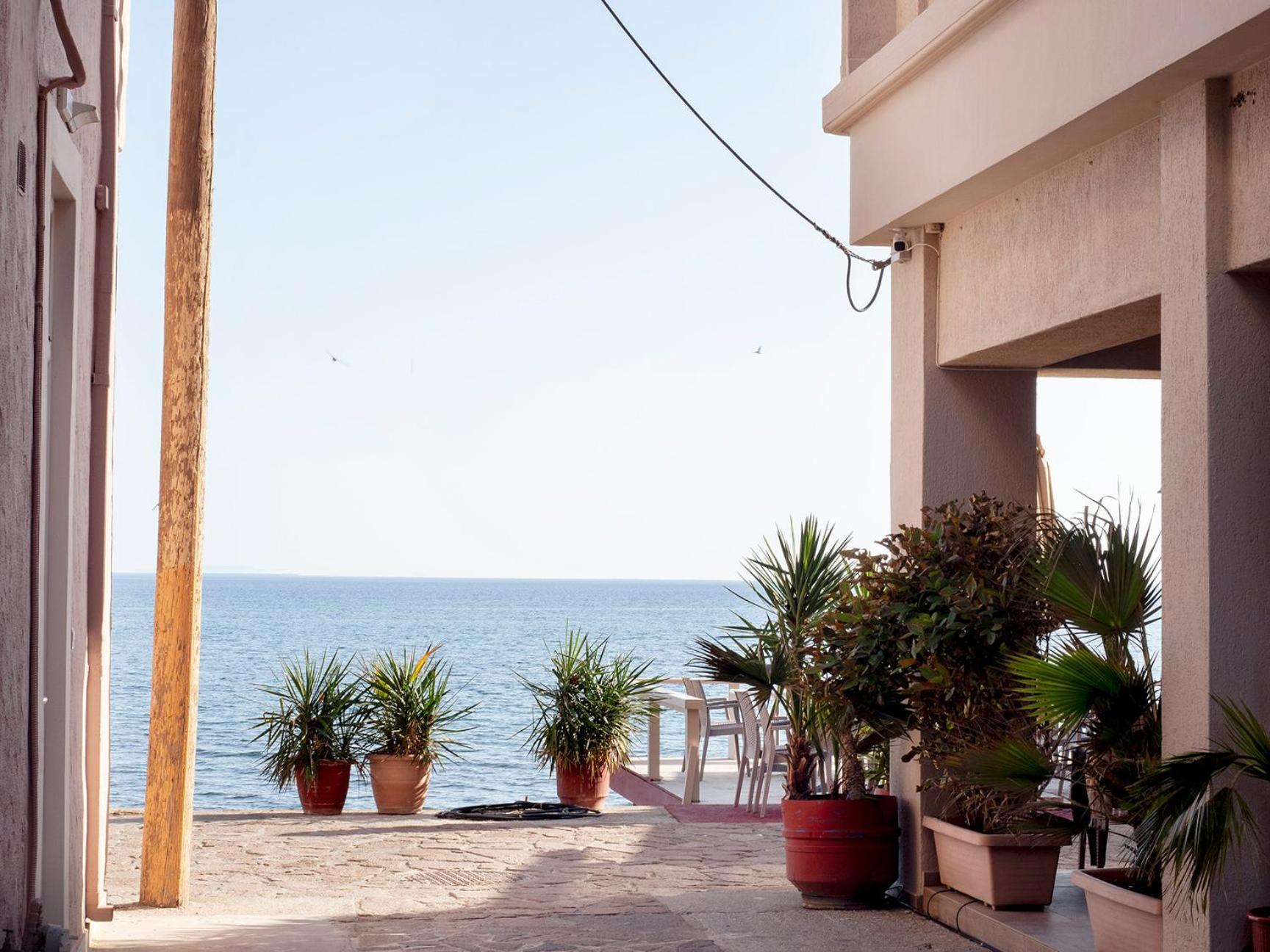 Sappho Hotel Skála Eresoú Esterno foto